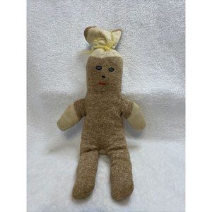 OOAK Vintage Sock Doll Lovey 12” Appears‎ Handmade Craft Stuffed